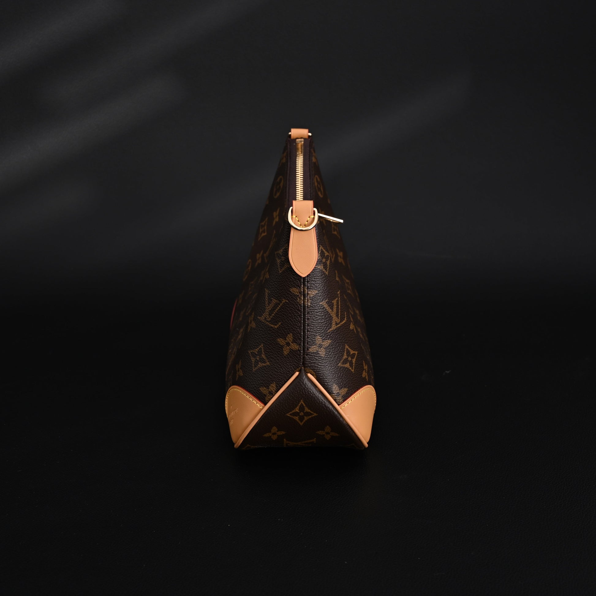 Louis Vuitton Boulogne Monogram Canvas Shoulder Bag – Classic Brown with Vachetta Leather Trim (M45832)