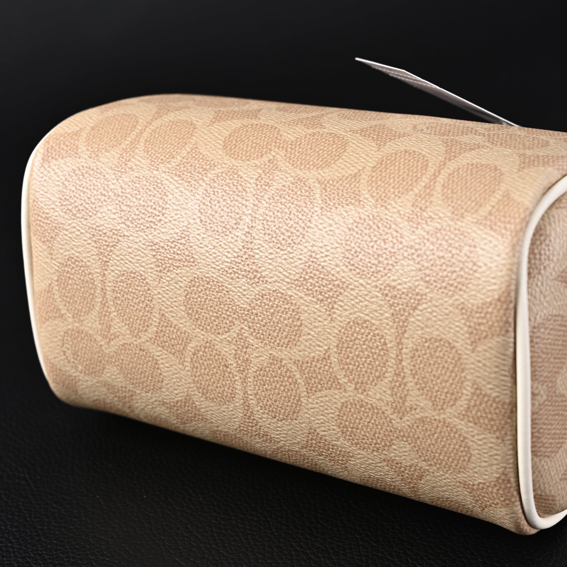 Coach Rowan Satchel – Signature Canvas Top Handle Bag with Crossbody Strap (Khaki/Chalk)