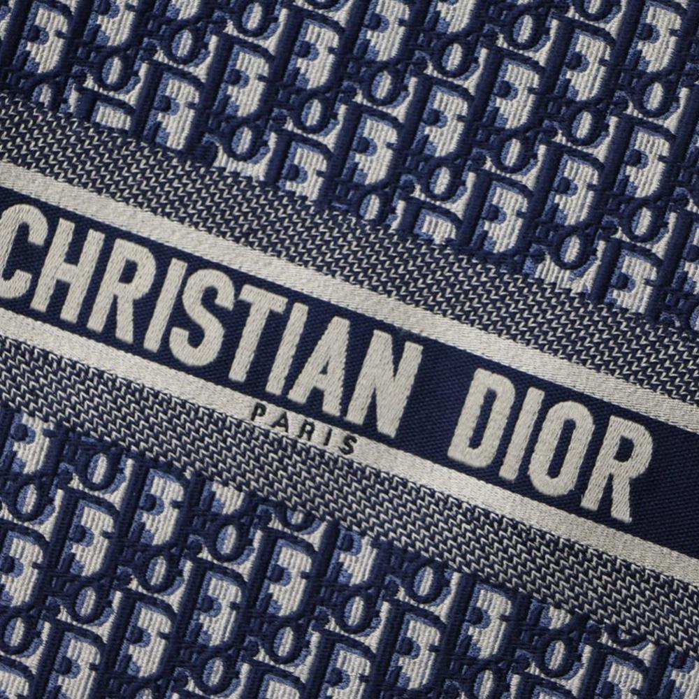 Dior Book Tote Navy Blue