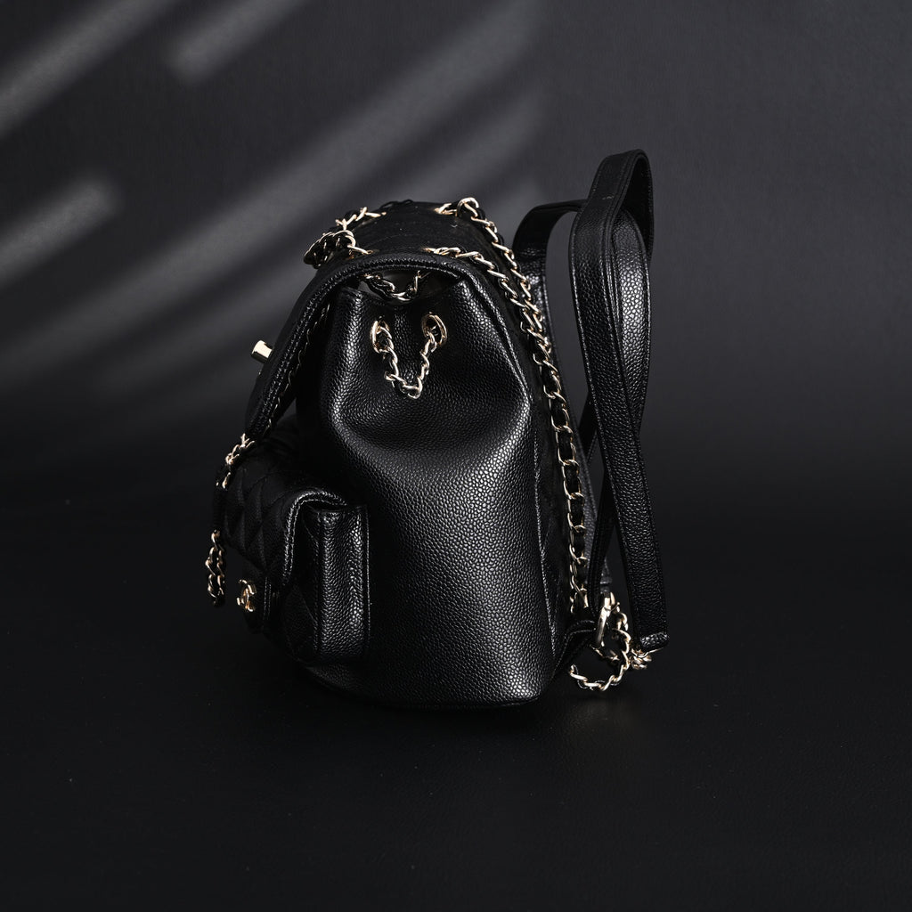 Chanel Duma Backpack – Black Quilted Lambskin with Gold-Tone Hardware (24A Collection)