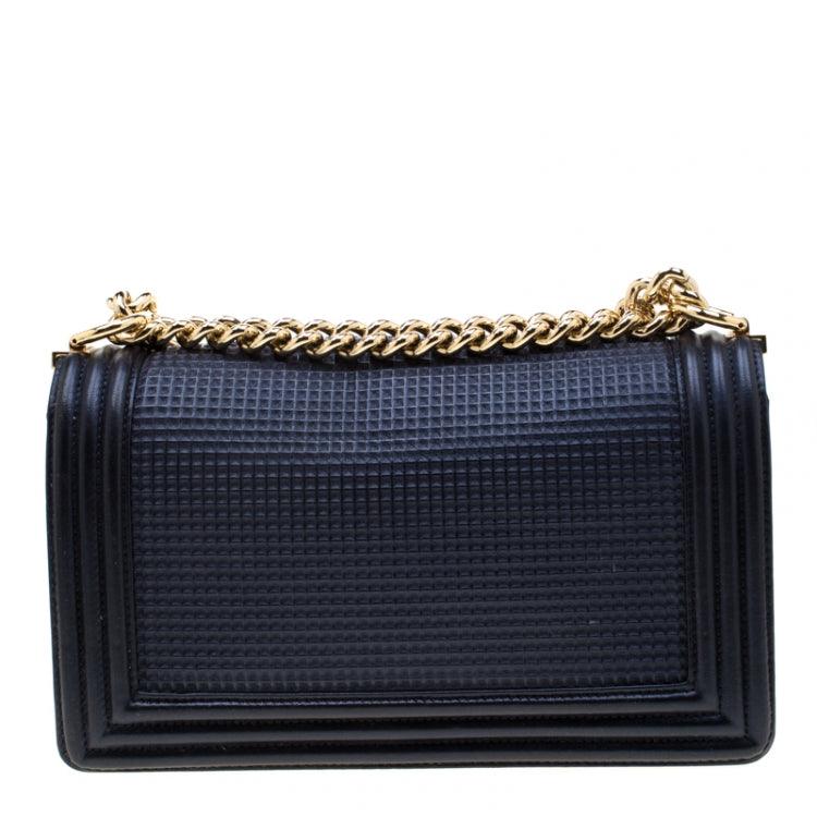 Chanel Cube embossed Medium Flap boy bag